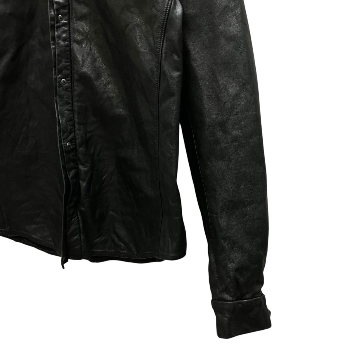 CARPE DIEM(カルペディエム) ウォッシャブルレザーシャツ LXS01.H0.9