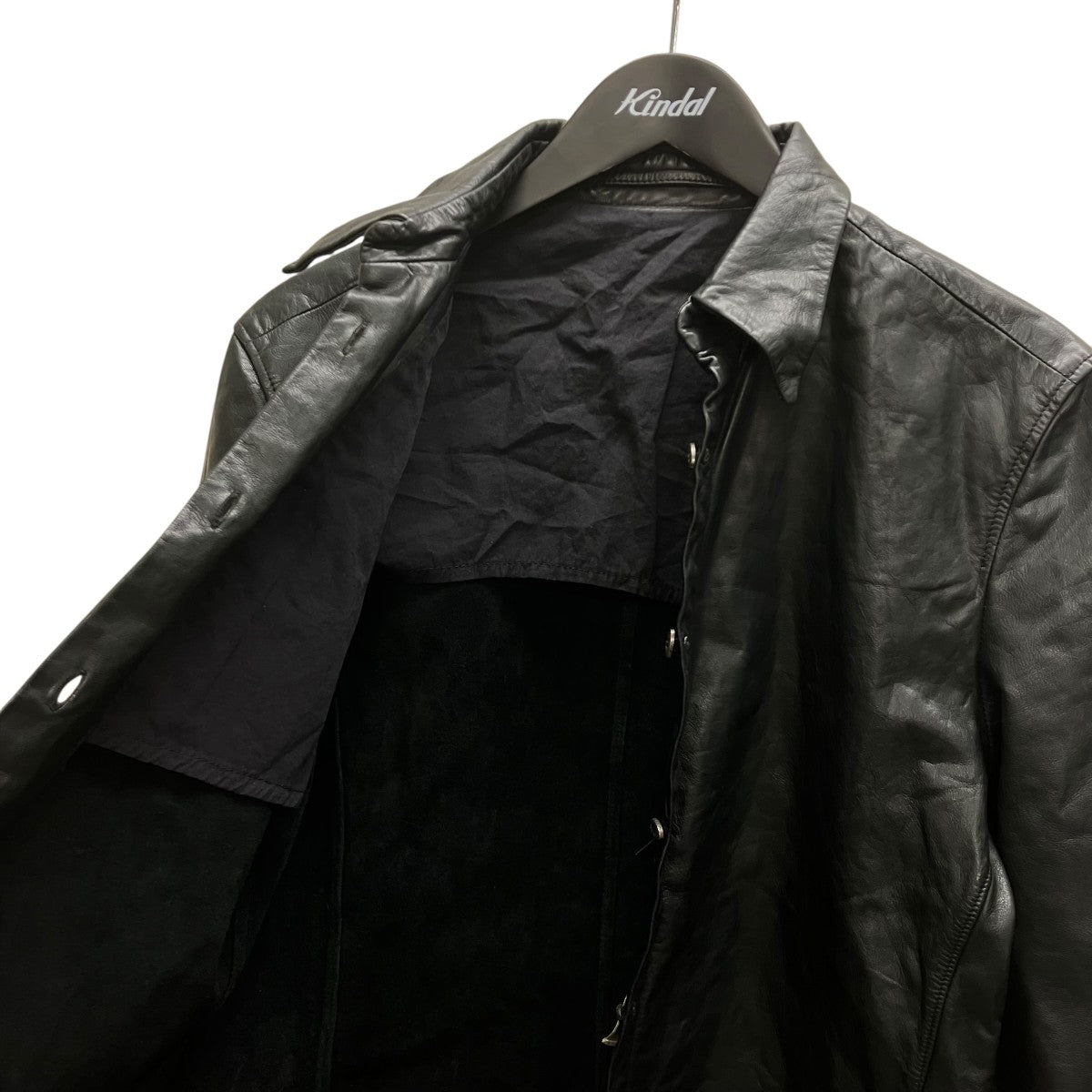 CARPE DIEM(カルペディエム) ウォッシャブルレザーシャツ LXS01.H0.9