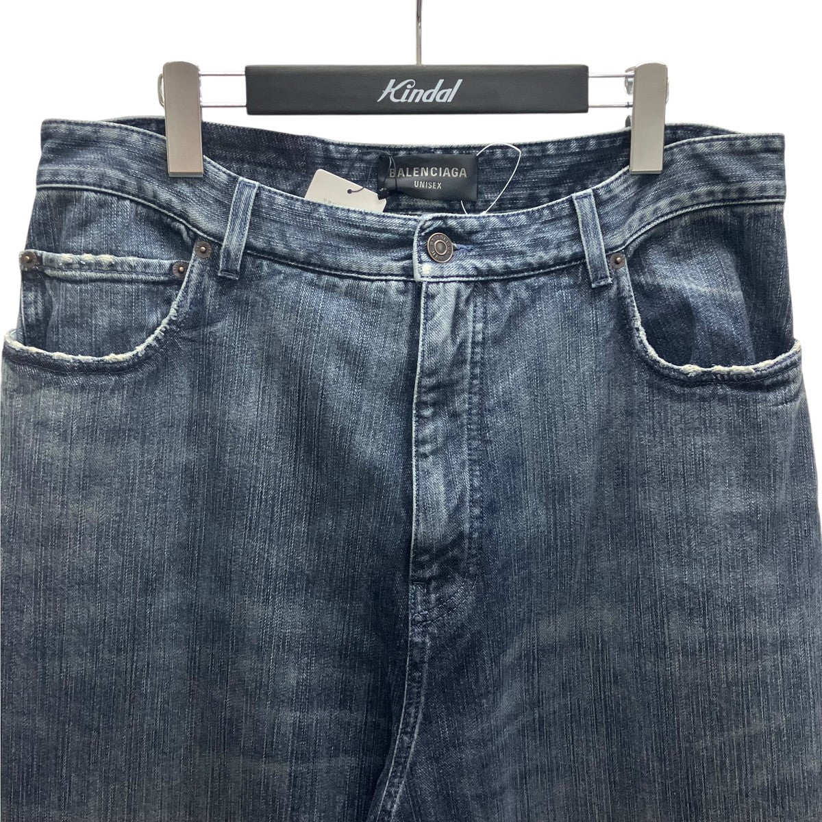 BALENCIAGA DOUBLE FRONT WIDE LEG JEANS クワトロレッグデニムパンツ 古着・中古-2枚目のアイテム画像