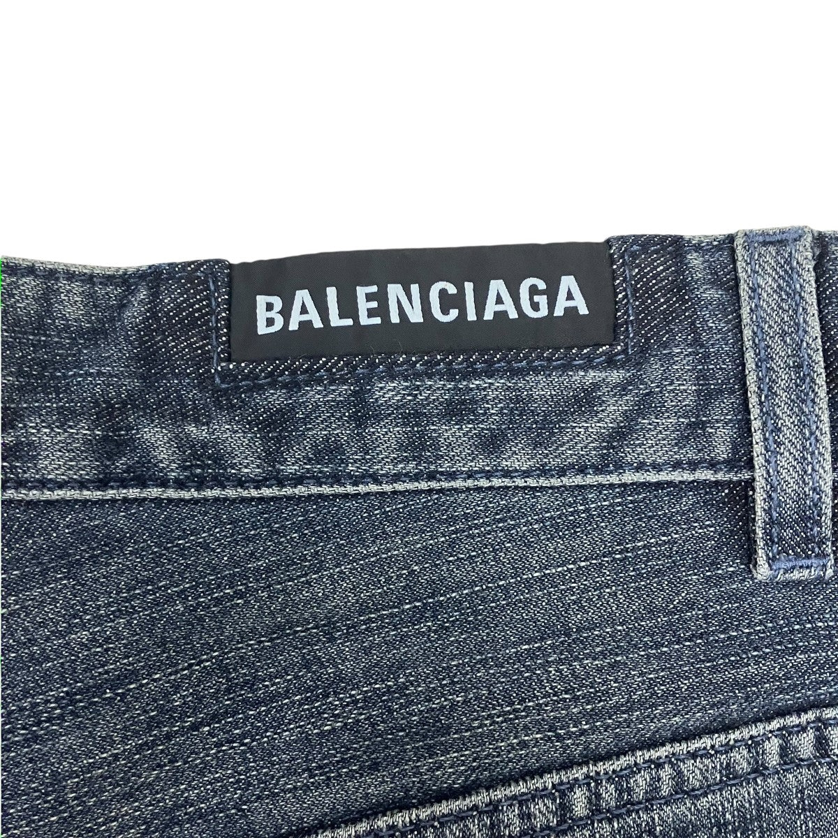 BALENCIAGA DOUBLE FRONT WIDE LEG JEANS クワトロレッグデニムパンツ 古着・中古-6枚目のアイテム画像