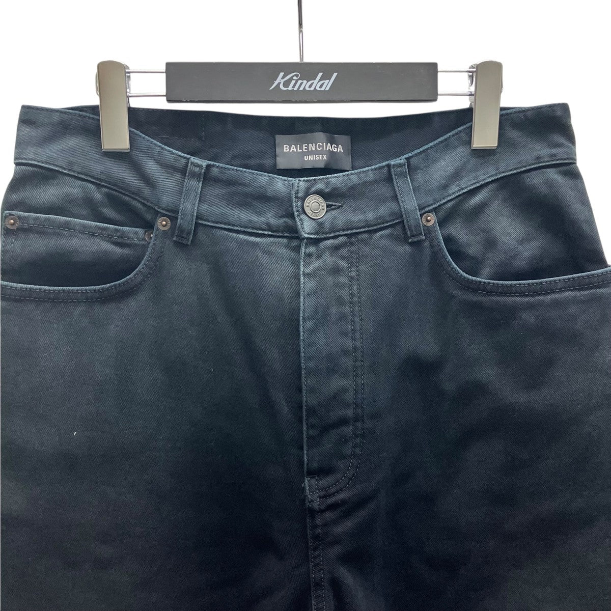 BALENCIAGA DOUBLE FRONT WIDE LEG JEANS クアトロレッグデニムパンツ 古着・中古-2枚目のアイテム画像