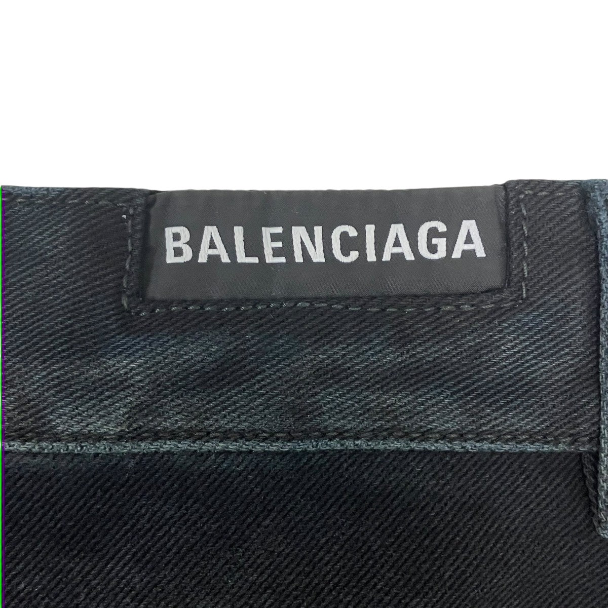 BALENCIAGA DOUBLE FRONT WIDE LEG JEANS クアトロレッグデニムパンツ 古着・中古-6枚目のアイテム画像