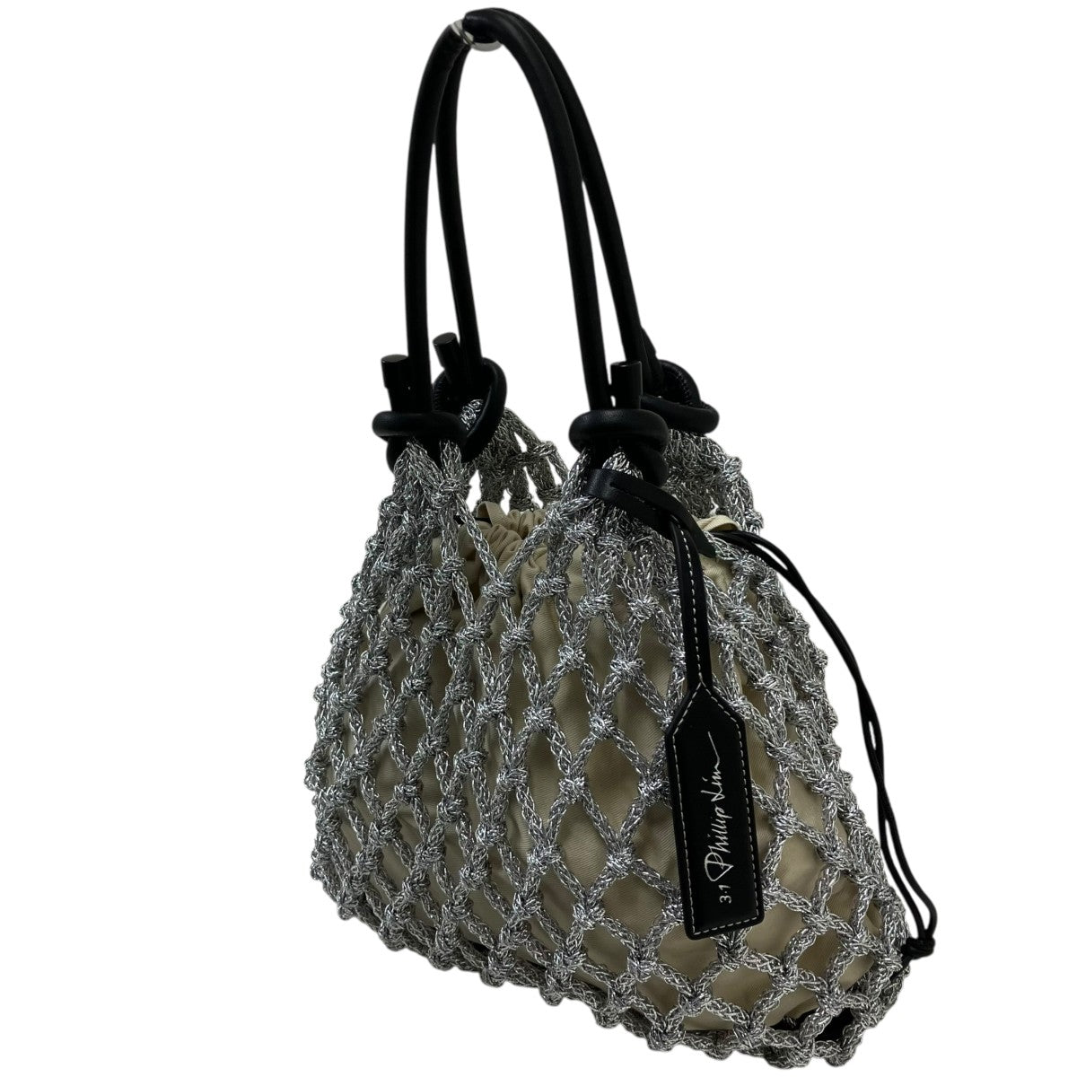 3．1 phillip lim W マクラメ ミニサック ハンドバッグ 古着・中古-2枚目のアイテム画像