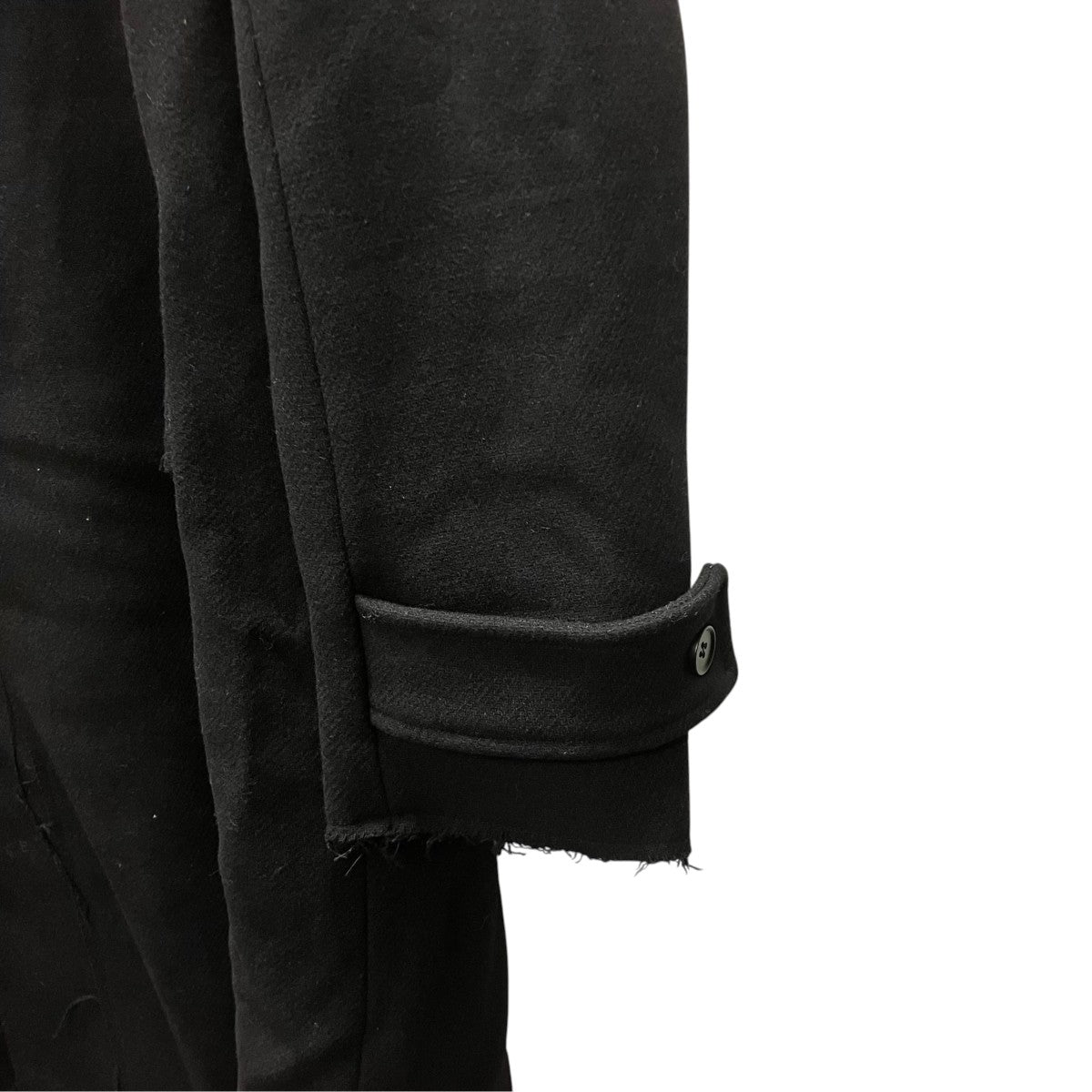Troubled Waters 26SS LIEUTENANT’S WOOL COAT BLK ウールコート 古着・中古-3枚目のアイテム画像