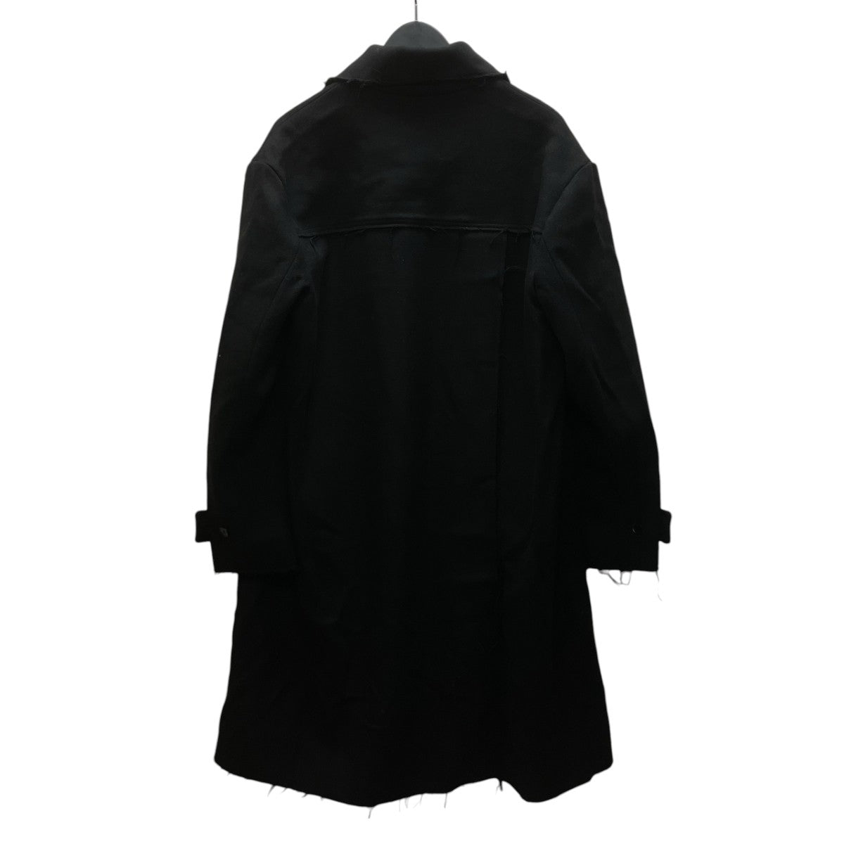 Troubled Waters 26SS LIEUTENANT’S WOOL COAT BLK ウールコート 古着・中古-4枚目のアイテム画像