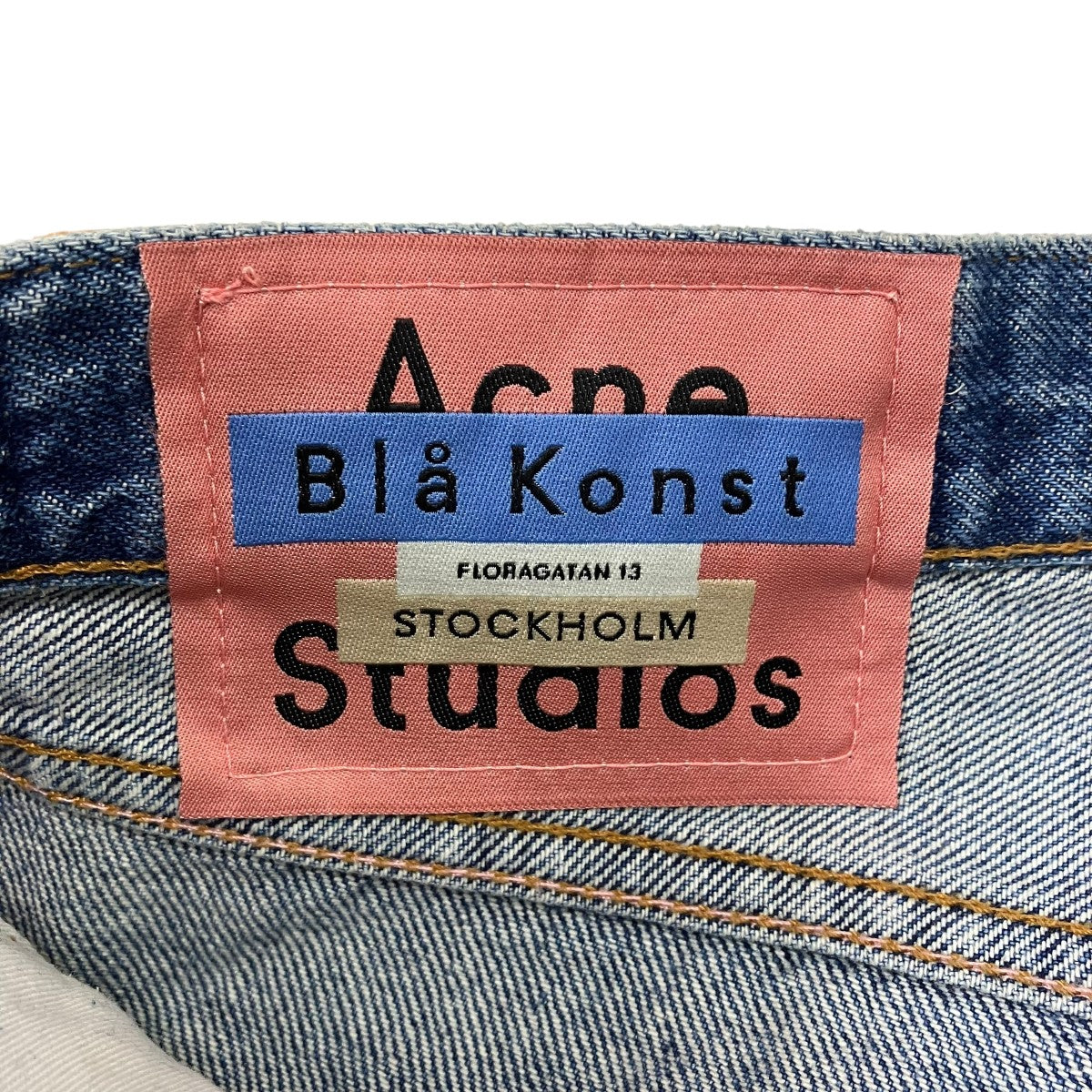 ACNE STUDIOS 18FW 1996 Mid Blue Trash デニムパンツ 古着・中古-6枚目のアイテム画像