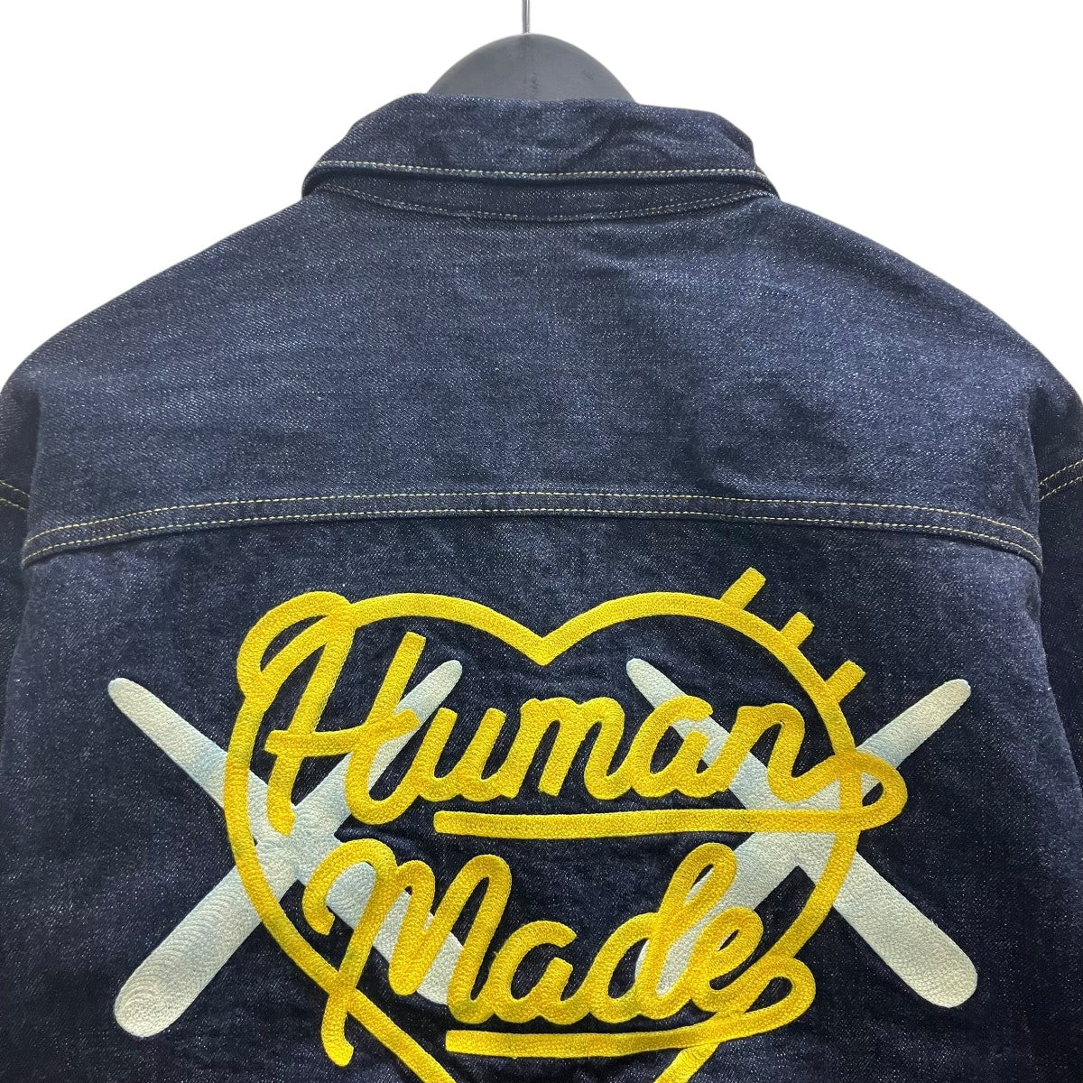 HUMAN MADE×KAWS デニムジャケット 古着・中古-4枚目のアイテム画像