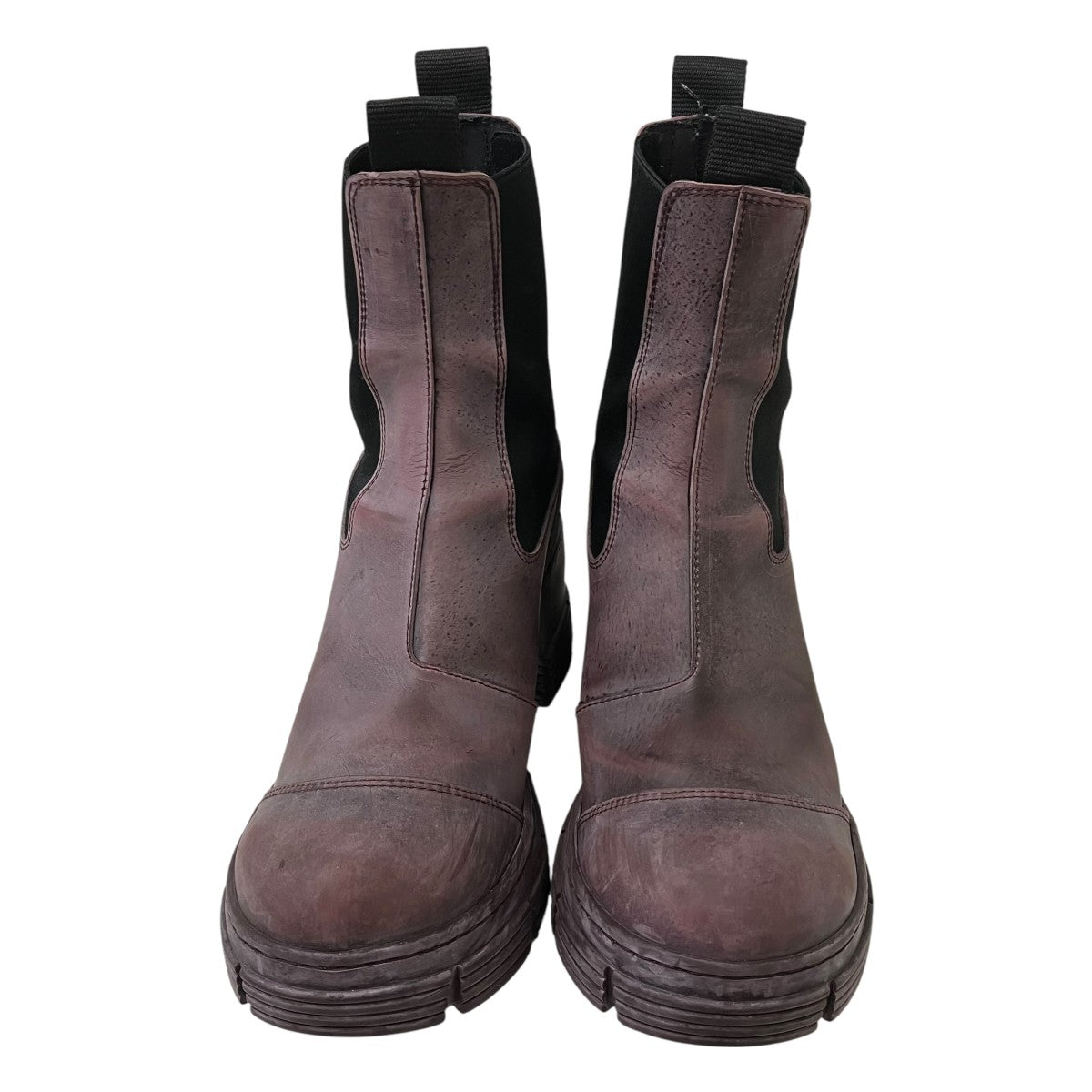 Ganni Recycled Rubber Heeled City Bootヒールアンクルブーツ 古着・中古-2枚目のアイテム画像