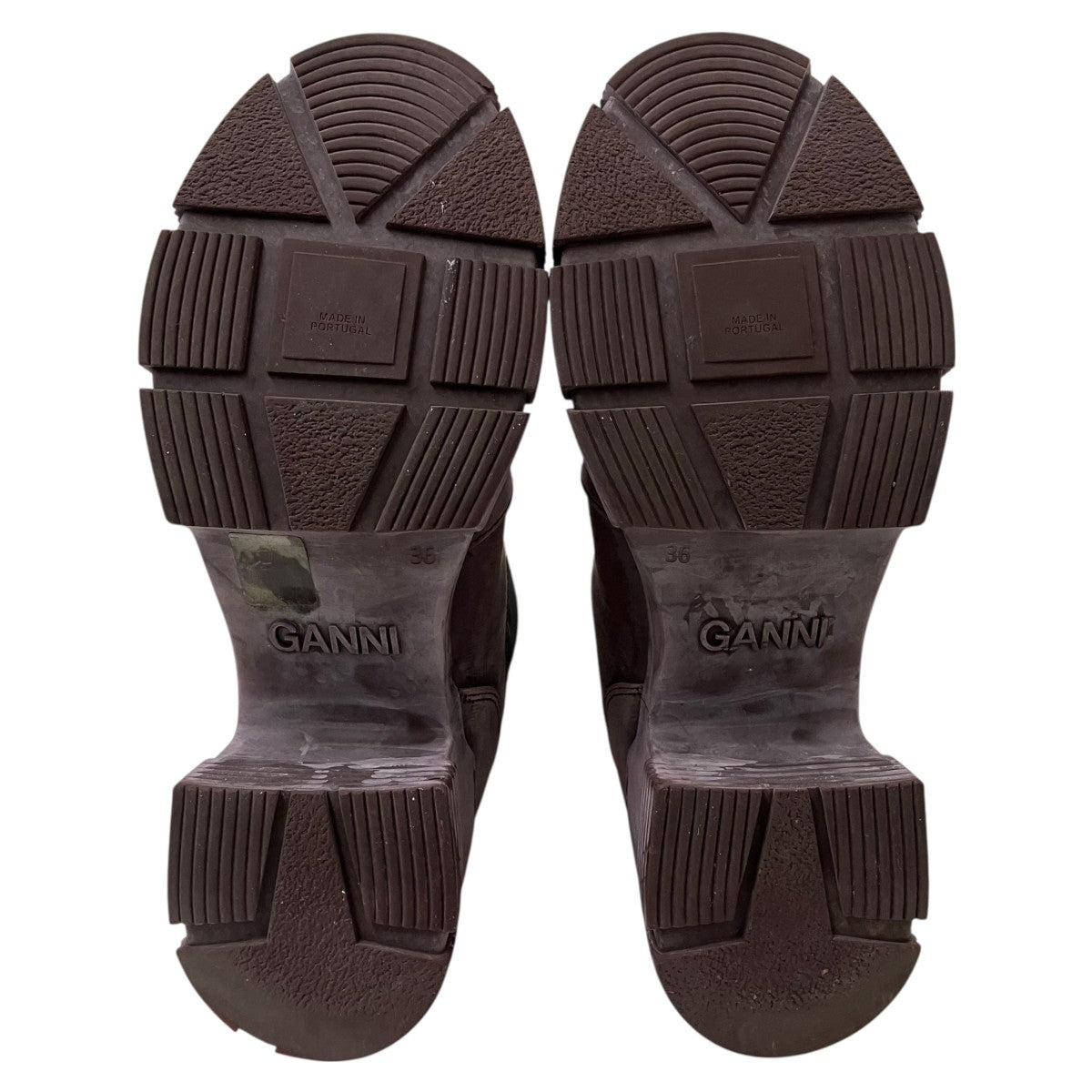 Ganni Recycled Rubber Heeled City Bootヒールアンクルブーツ 古着・中古-5枚目のアイテム画像