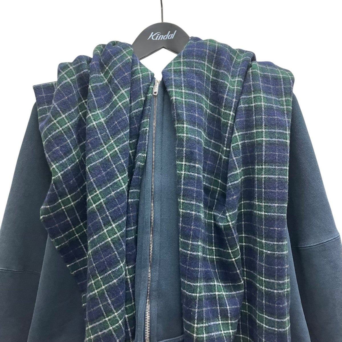 BALENCIAGA Scarf Zip-Up Hoodie マフラードッキングジップパーカー 古着・中古-3枚目のアイテム画像