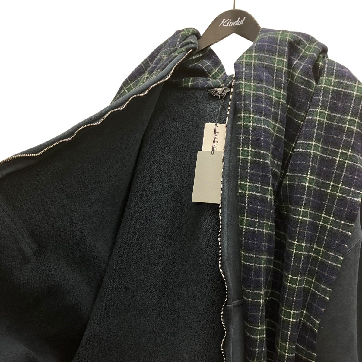 BALENCIAGA Scarf Zip-Up Hoodie マフラードッキングジップパーカー 古着・中古-6枚目のアイテム画像