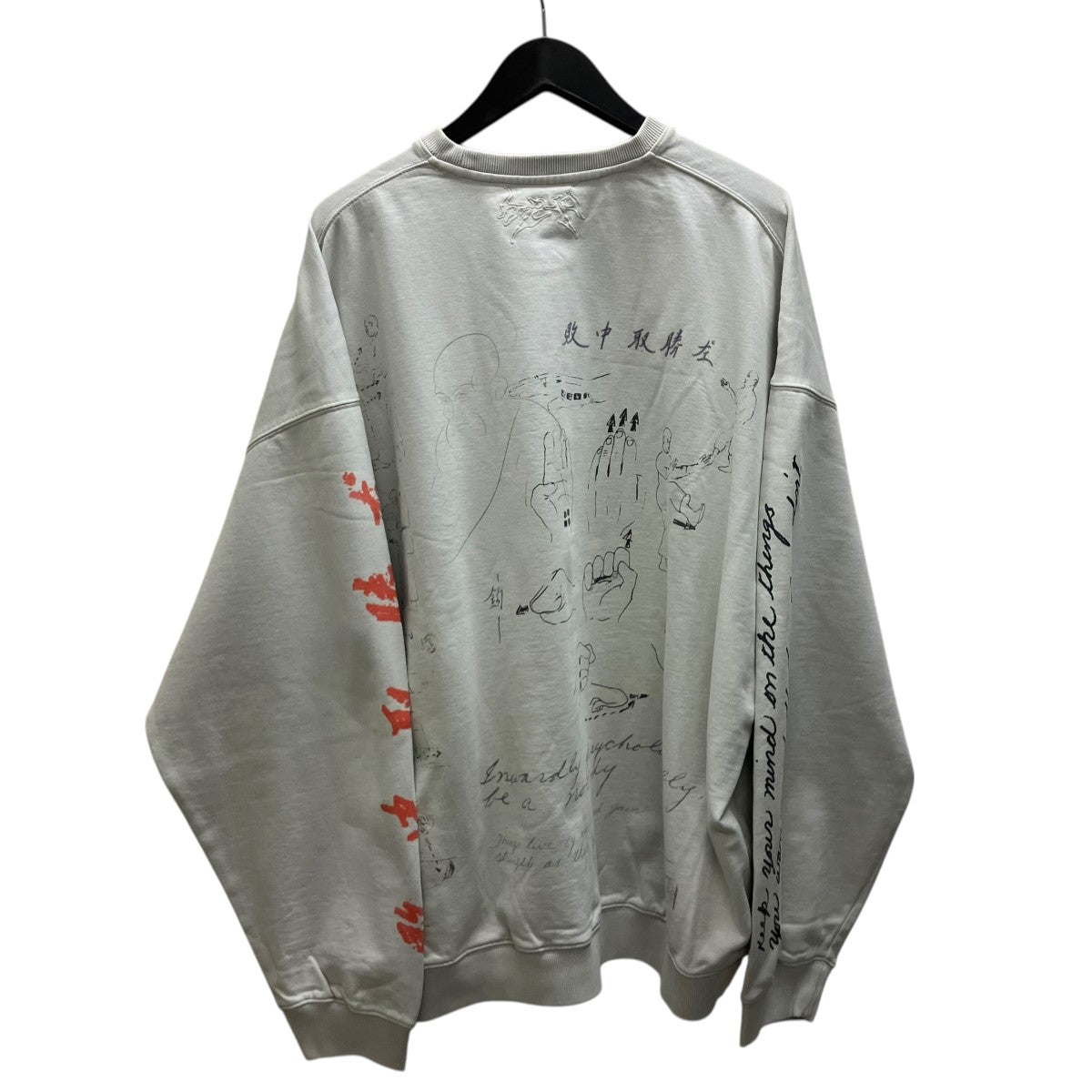 D-R-G-N- MEDITATIONS OVERSIZED CREWクルーネックスウェット1212-3-000026 古着・中古-3枚目のアイテム画像
