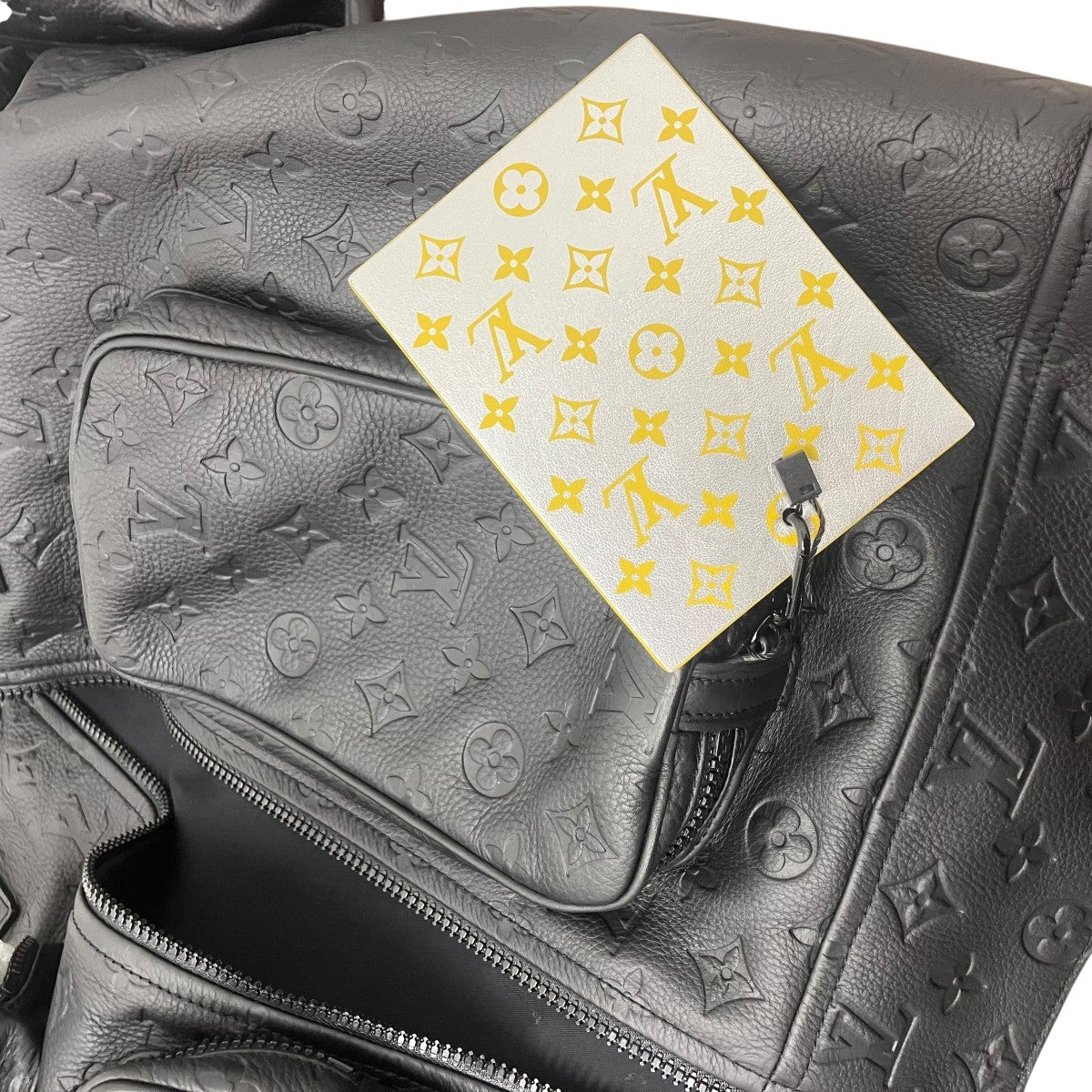 LOUIS VUITTON Monogram Embossed Utility Jacketモノグラムエンボスユーティリティレザー ジャケットHIL46EQXS 古着・中古-7枚目のアイテム画像