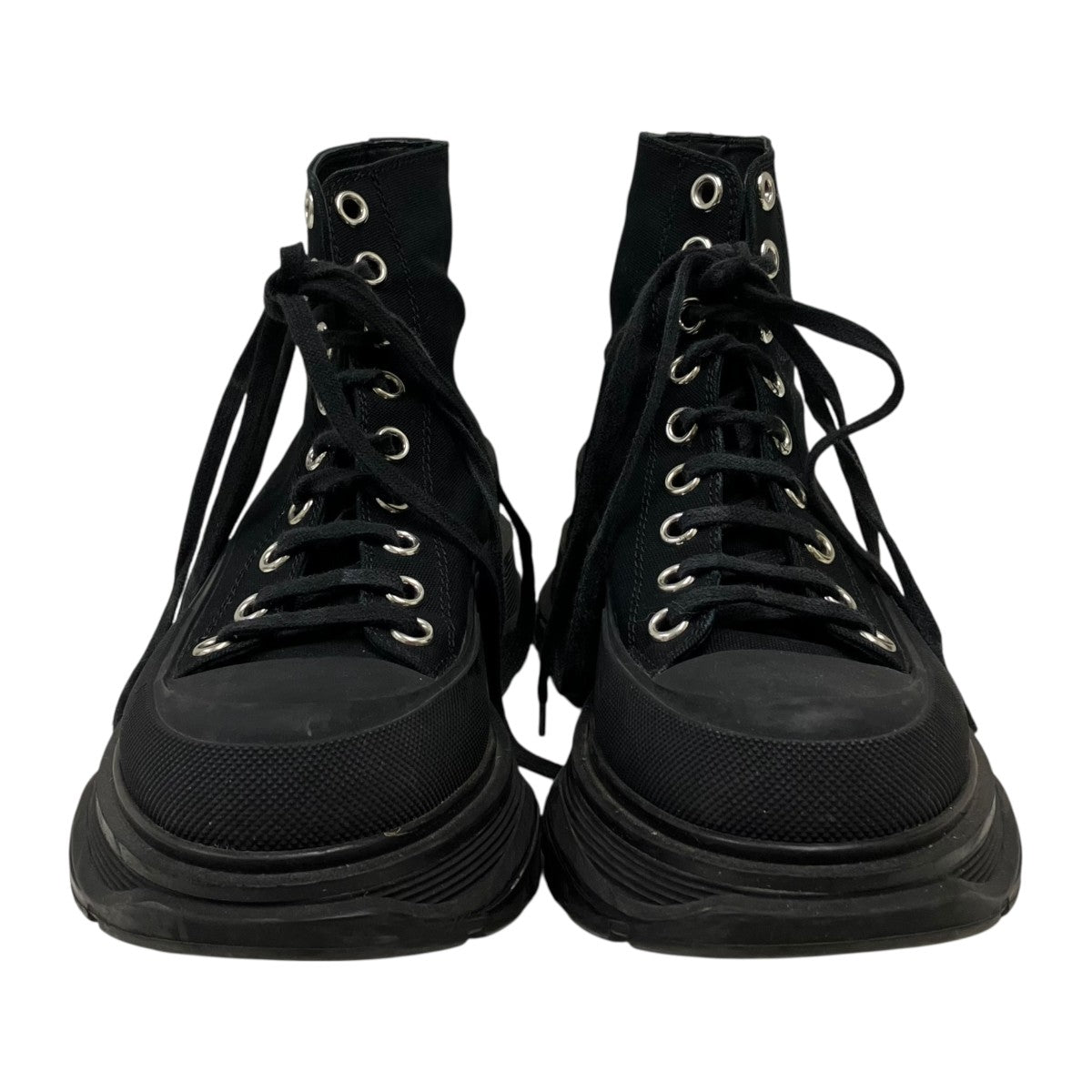ALEXANDER McQUEEN キャンバスハイカットスニーカー 古着・中古-2枚目のアイテム画像