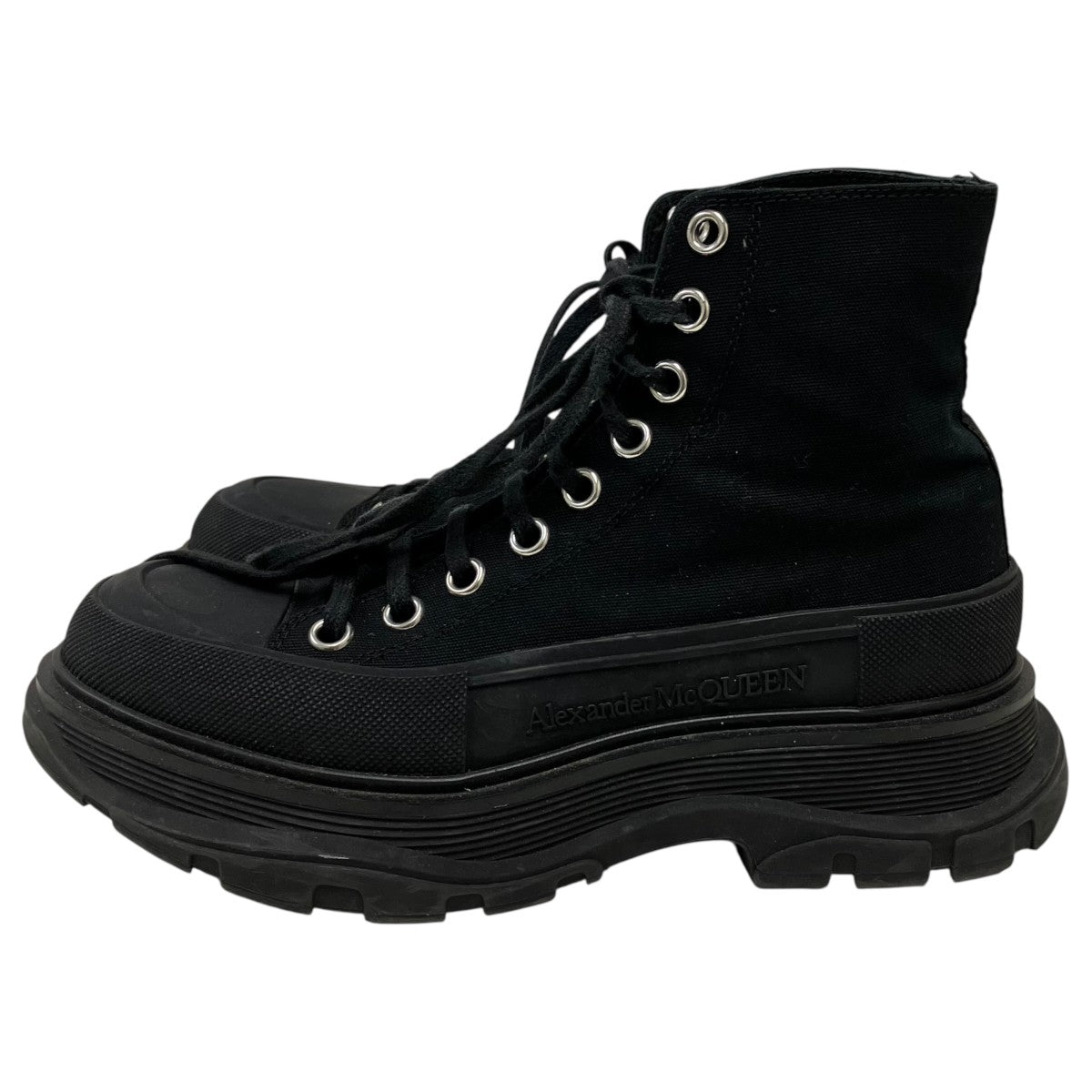 ALEXANDER McQUEEN キャンバスハイカットスニーカー 古着・中古-3枚目のアイテム画像