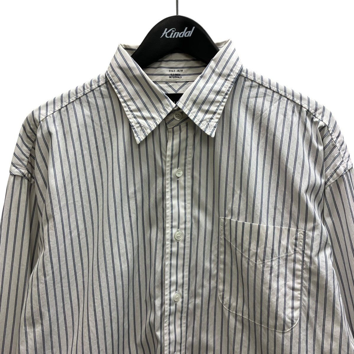 Deluxe ALLEN ストライプシャツ 古着・中古-3枚目のアイテム画像