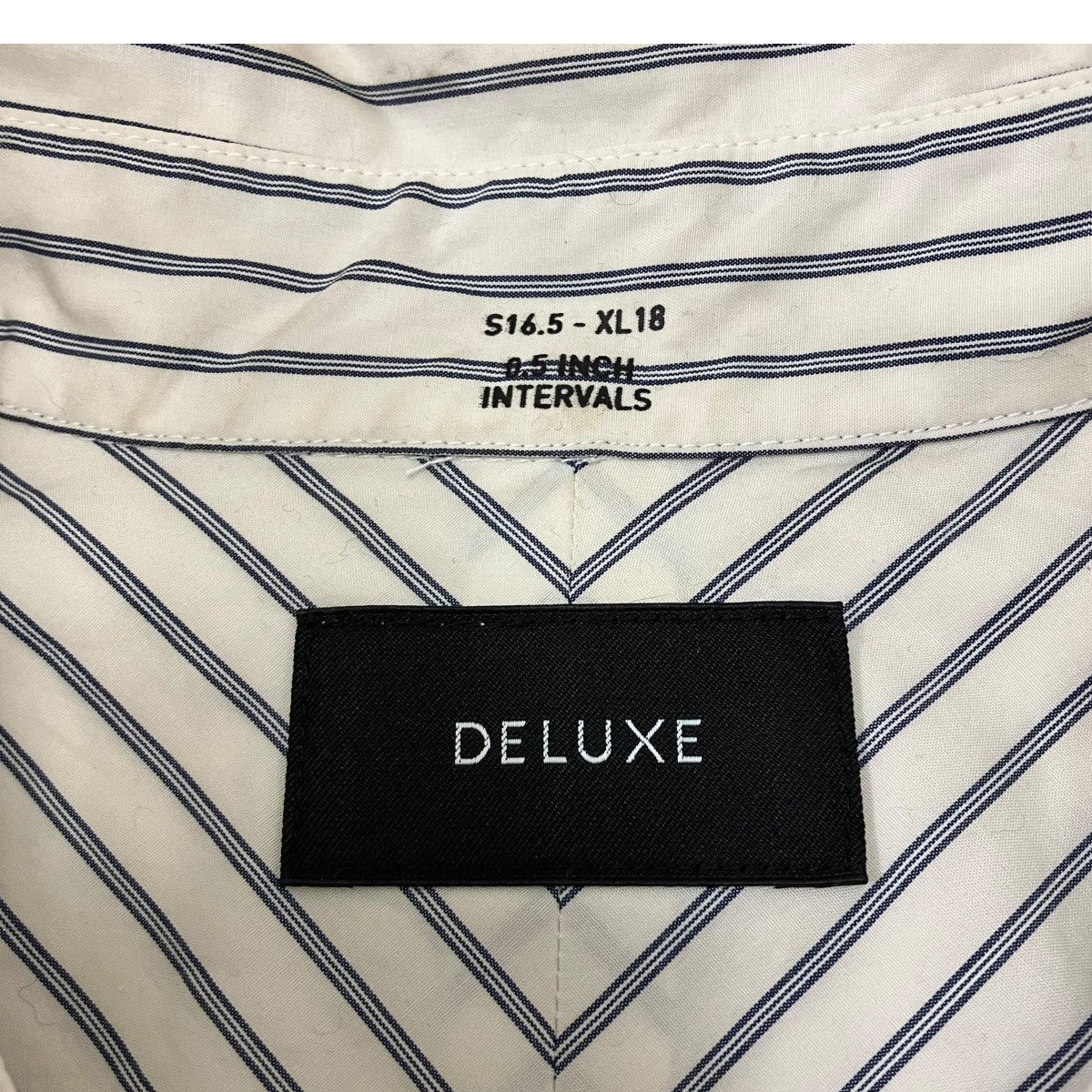 Deluxe ALLEN ストライプシャツ 古着・中古-8枚目のアイテム画像