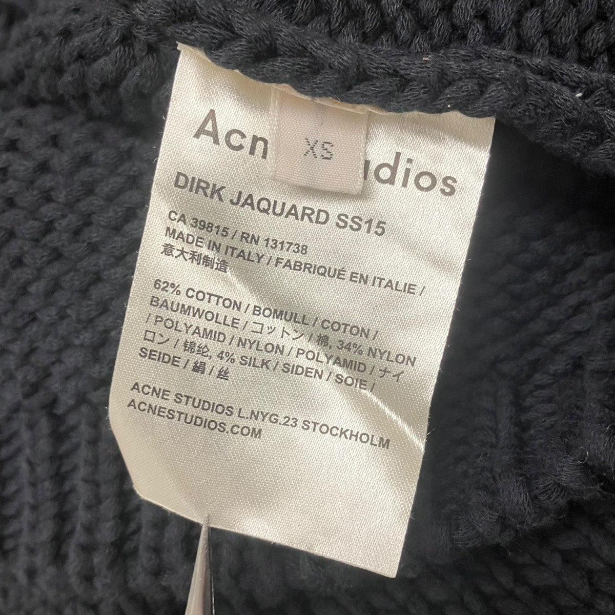 オーバーサイズハイゲージニット15SS ｢DIRK JAQUARD｣