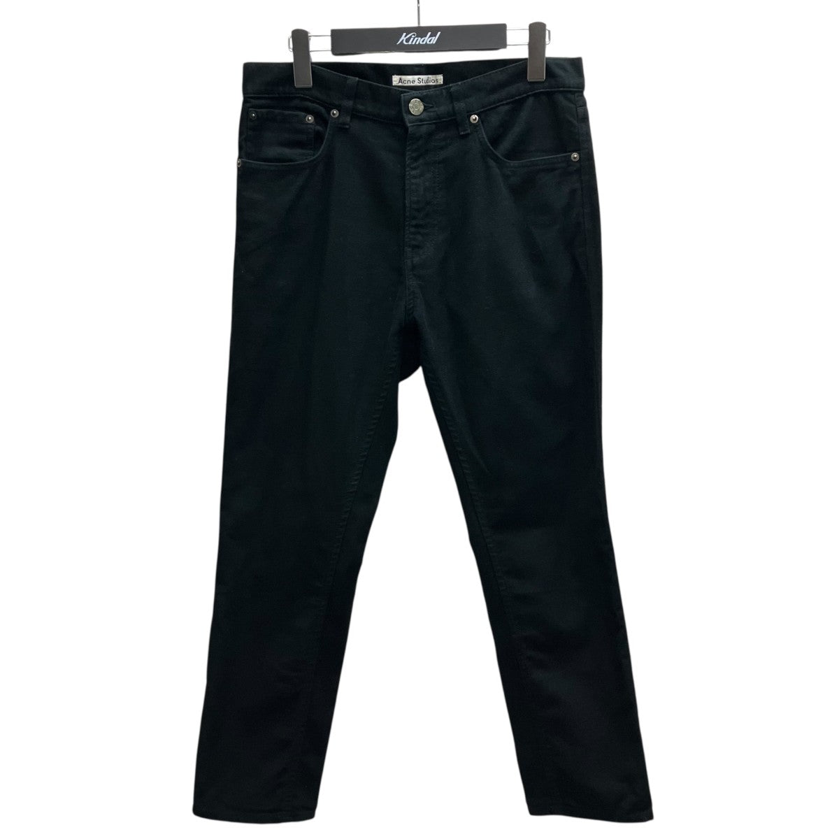 ACNE STUDIOS RIVER MOLESKIN BLACKモールスキンパンツ 古着・中古-1枚目のアイテム画像