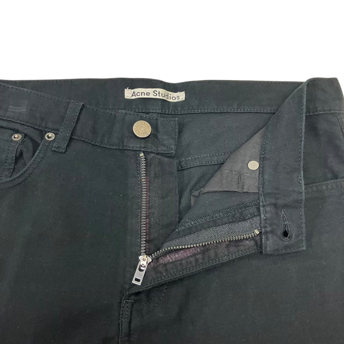 ACNE STUDIOS RIVER MOLESKIN BLACKモールスキンパンツ 古着・中古-5枚目のアイテム画像