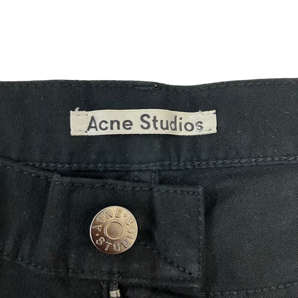 ACNE STUDIOS RIVER MOLESKIN BLACKモールスキンパンツ 古着・中古-6枚目のアイテム画像