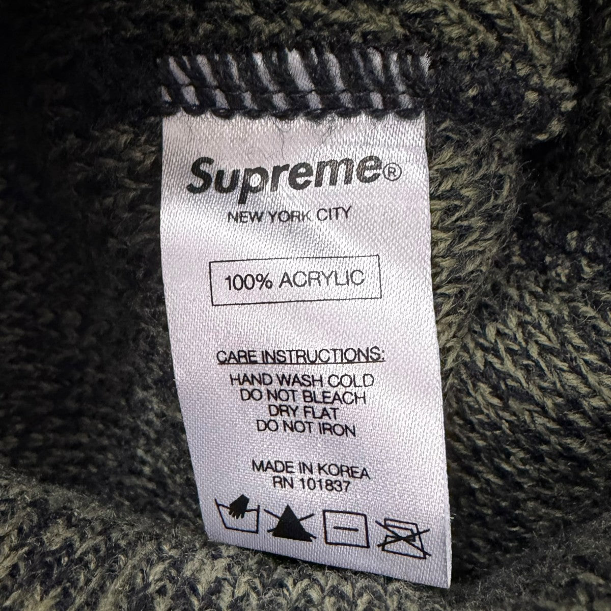 16FW Melange Beanieロゴニット帽
