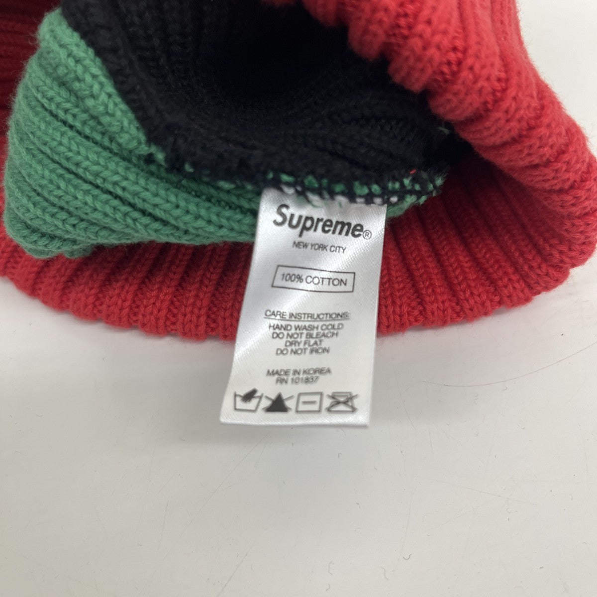 Supreme 20SSOverdyed Beanieスモールボックスロゴビーニー 古着・中古-3枚目のアイテム画像