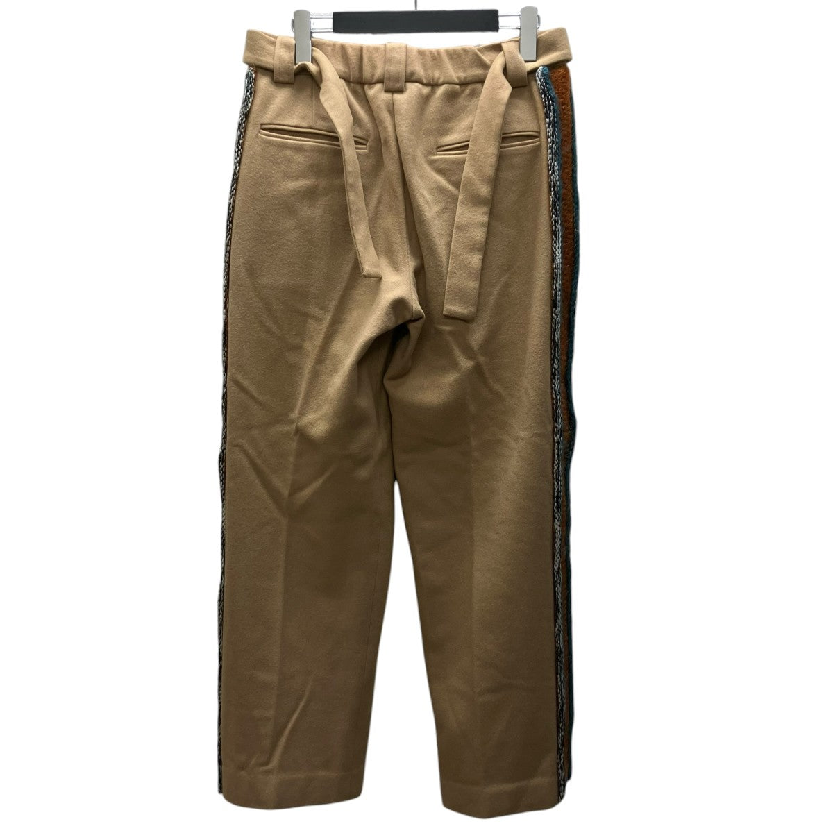 MAISON FLANEUR サイドライウールパンツ 古着・中古-3枚目のアイテム画像