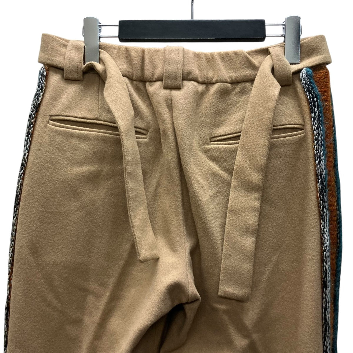MAISON FLANEUR サイドライウールパンツ 古着・中古-4枚目のアイテム画像
