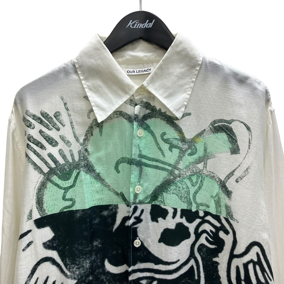 OUR LEGACY ABOVE SHIRT IVY CLOVER PRINT 長袖シャツ 古着・中古-3枚目のアイテム画像