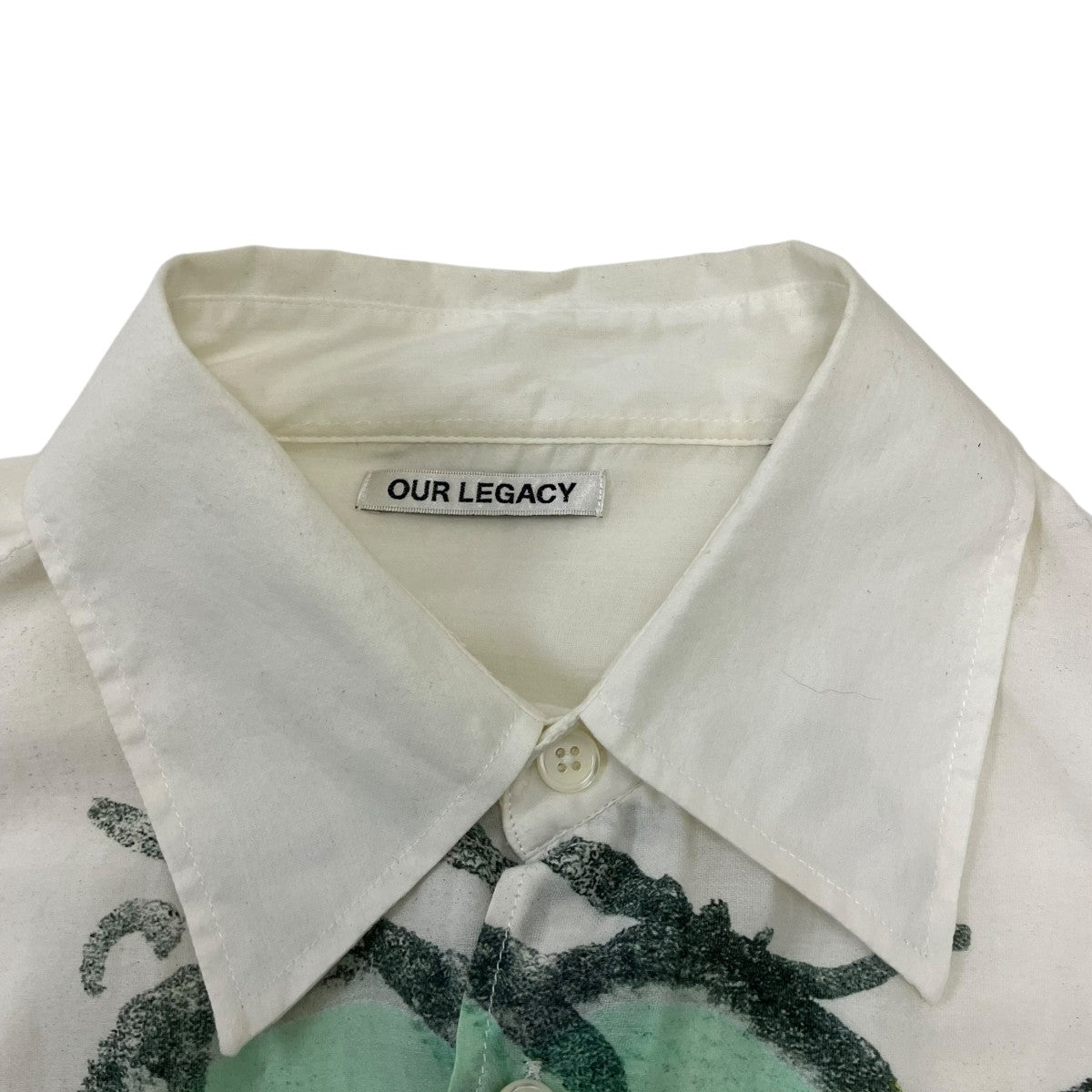 OUR LEGACY ABOVE SHIRT IVY CLOVER PRINT 長袖シャツ 古着・中古-4枚目のアイテム画像