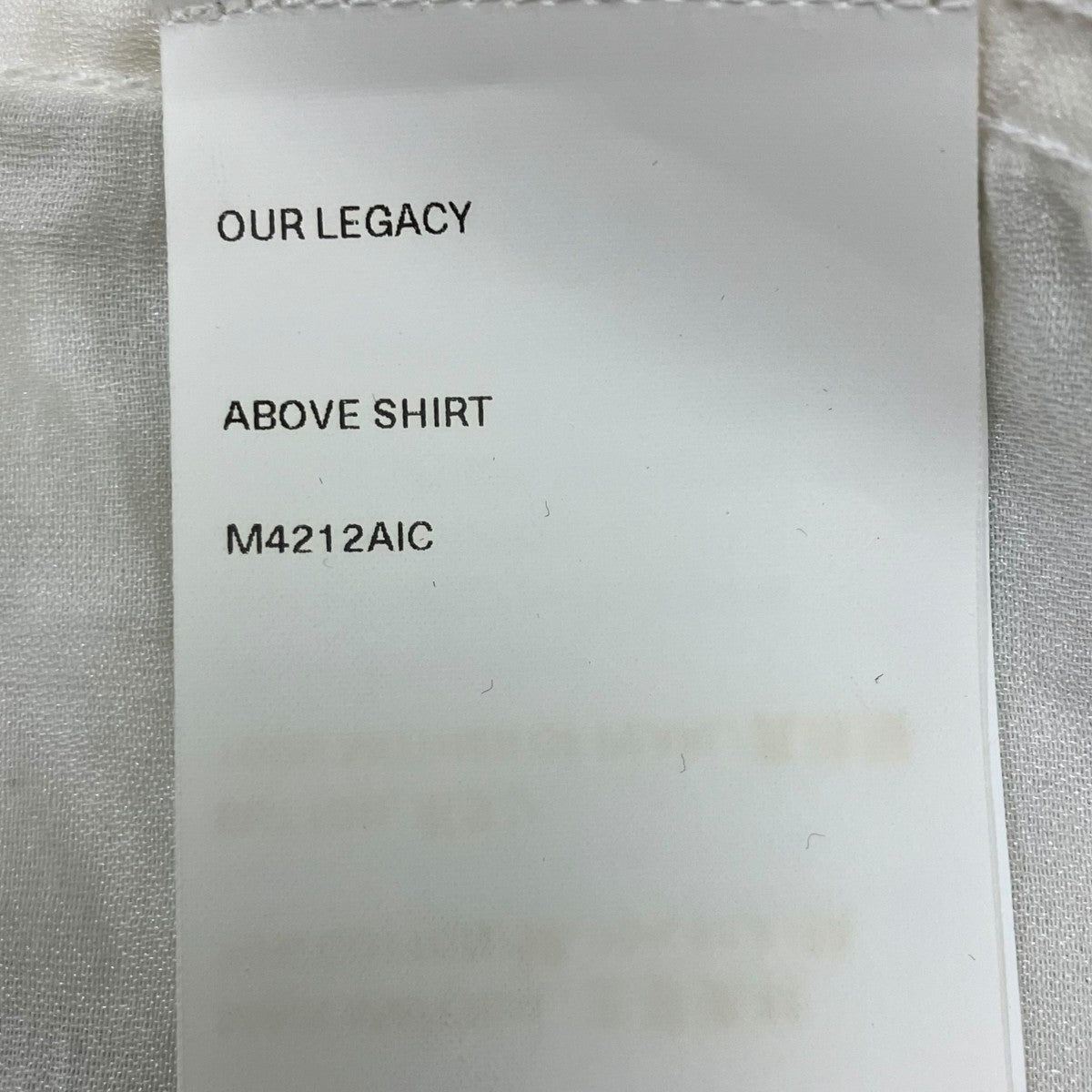 OUR LEGACY ABOVE SHIRT IVY CLOVER PRINT 長袖シャツ 古着・中古-8枚目のアイテム画像
