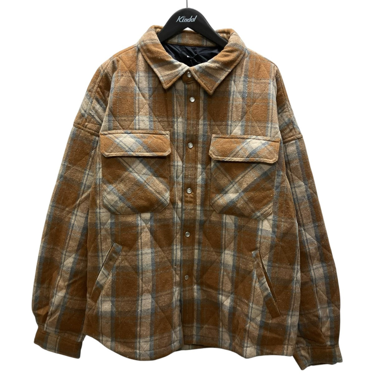 BREATH QUILTING CHECK SHIRT シャツジャケット 古着・中古-1枚目のアイテム画像