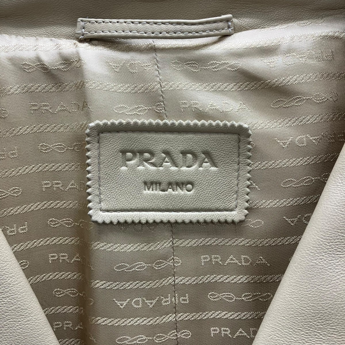 PRADA ラムレザーコート 古着・中古-4枚目のアイテム画像
