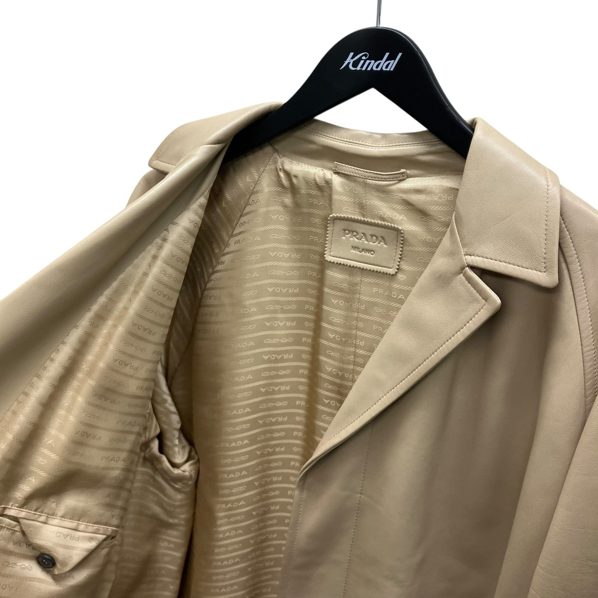 PRADA ラムレザーコート 古着・中古-6枚目のアイテム画像