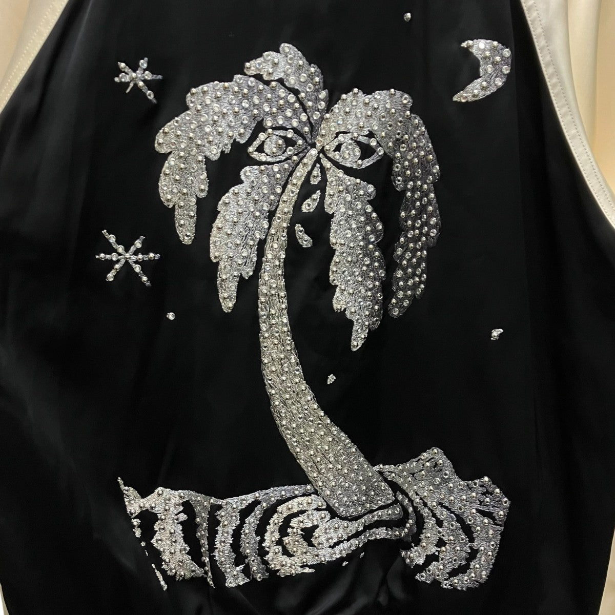 PALMIER SATIN TEDDY SOUVENIR JACKET スタジャン