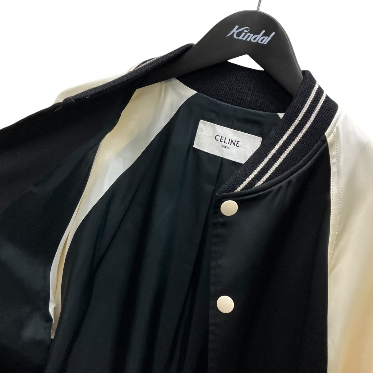 CELINE(セリーヌ) PALMIER SATIN TEDDY SOUVENIR JACKET スタジャン