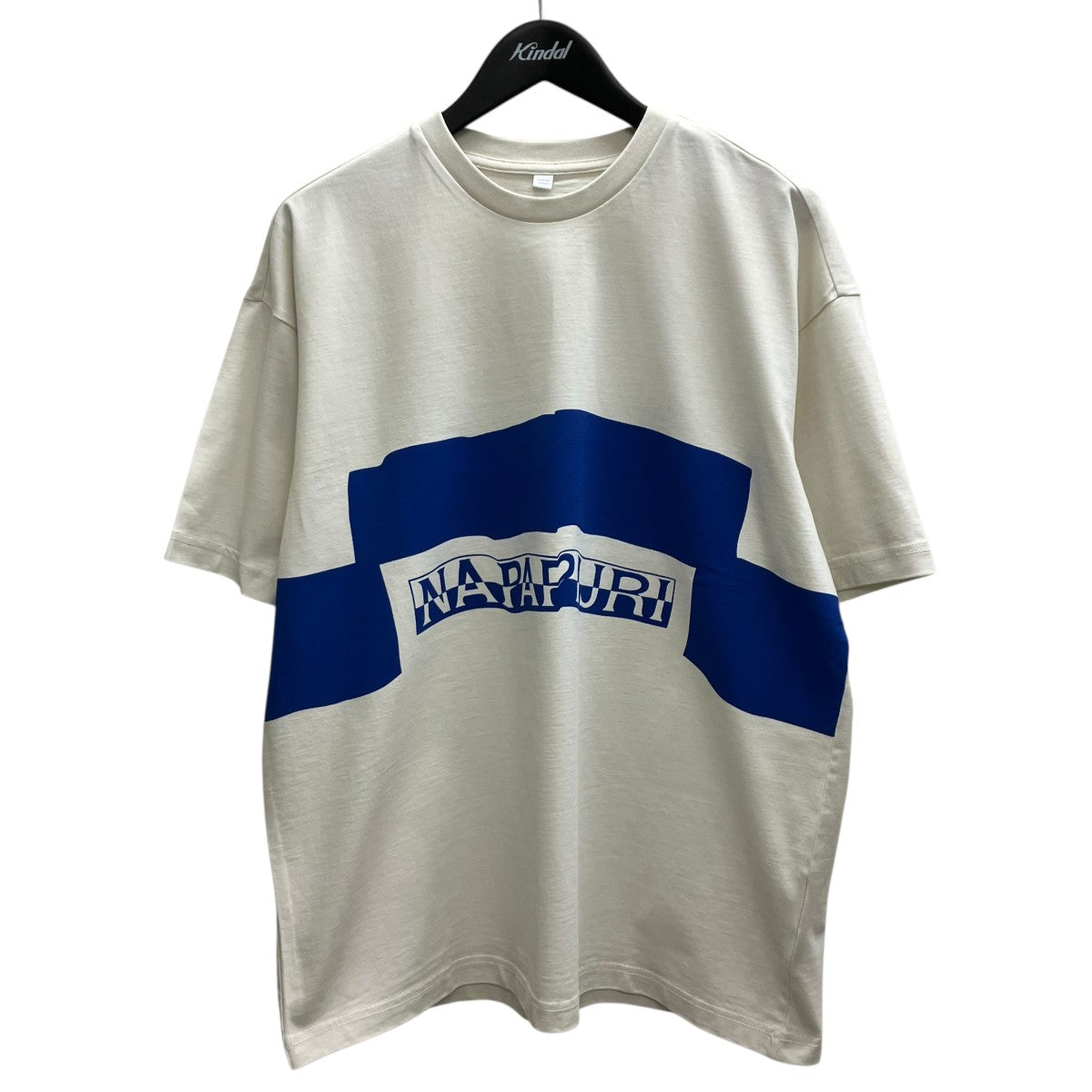 NAPAPIJRI SIRI SS WHT BLU プリントTシャツ 古着・中古-1枚目のアイテム画像