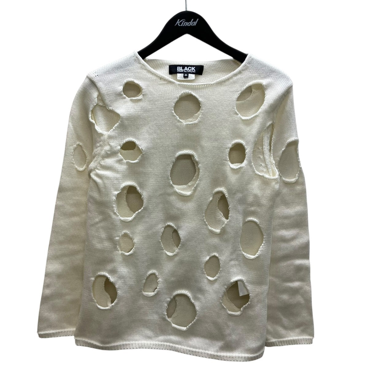 BLACK COMME des GARCONS 穴あきニット 古着・中古-1枚目のアイテム画像