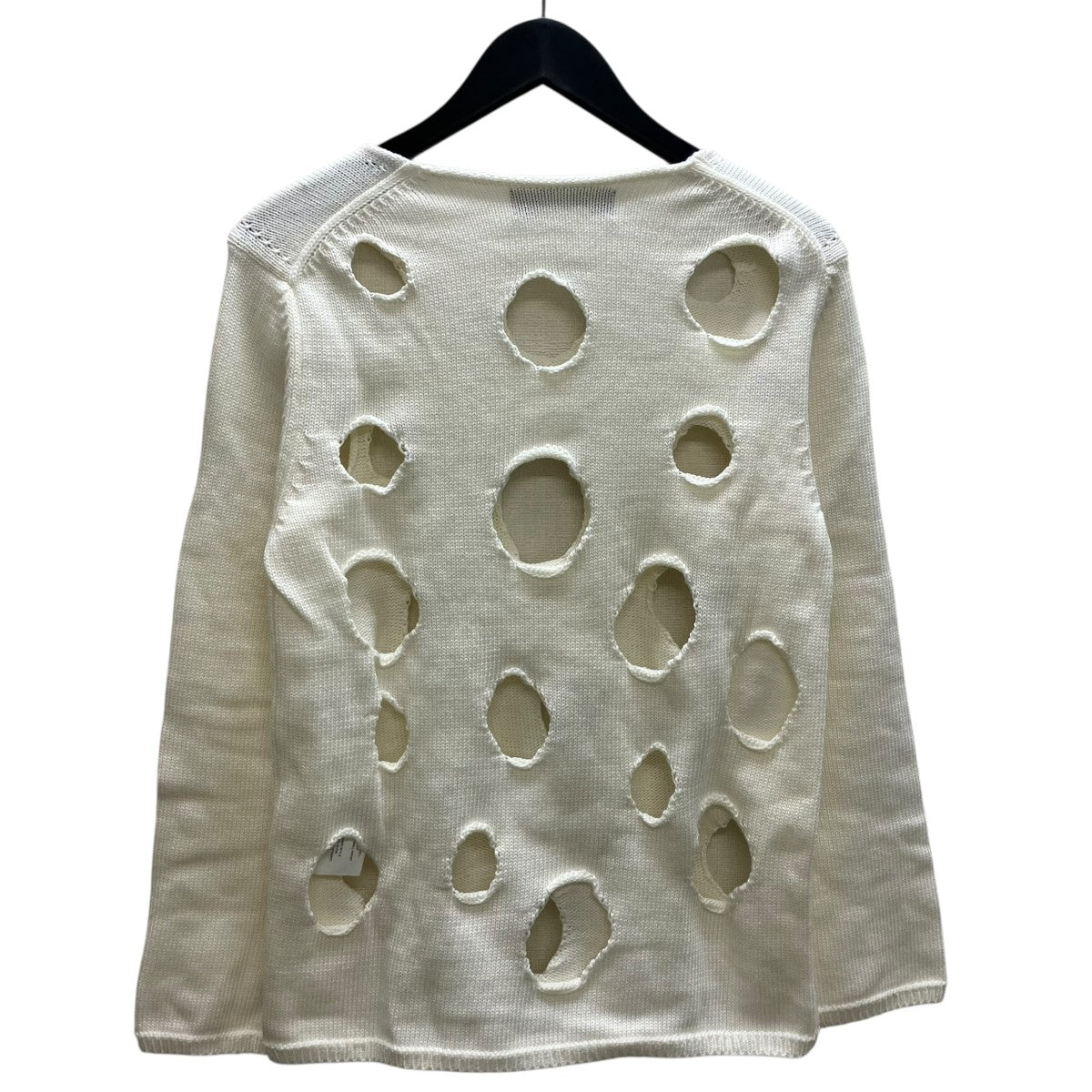 BLACK COMME des GARCONS 穴あきニット 古着・中古-3枚目のアイテム画像