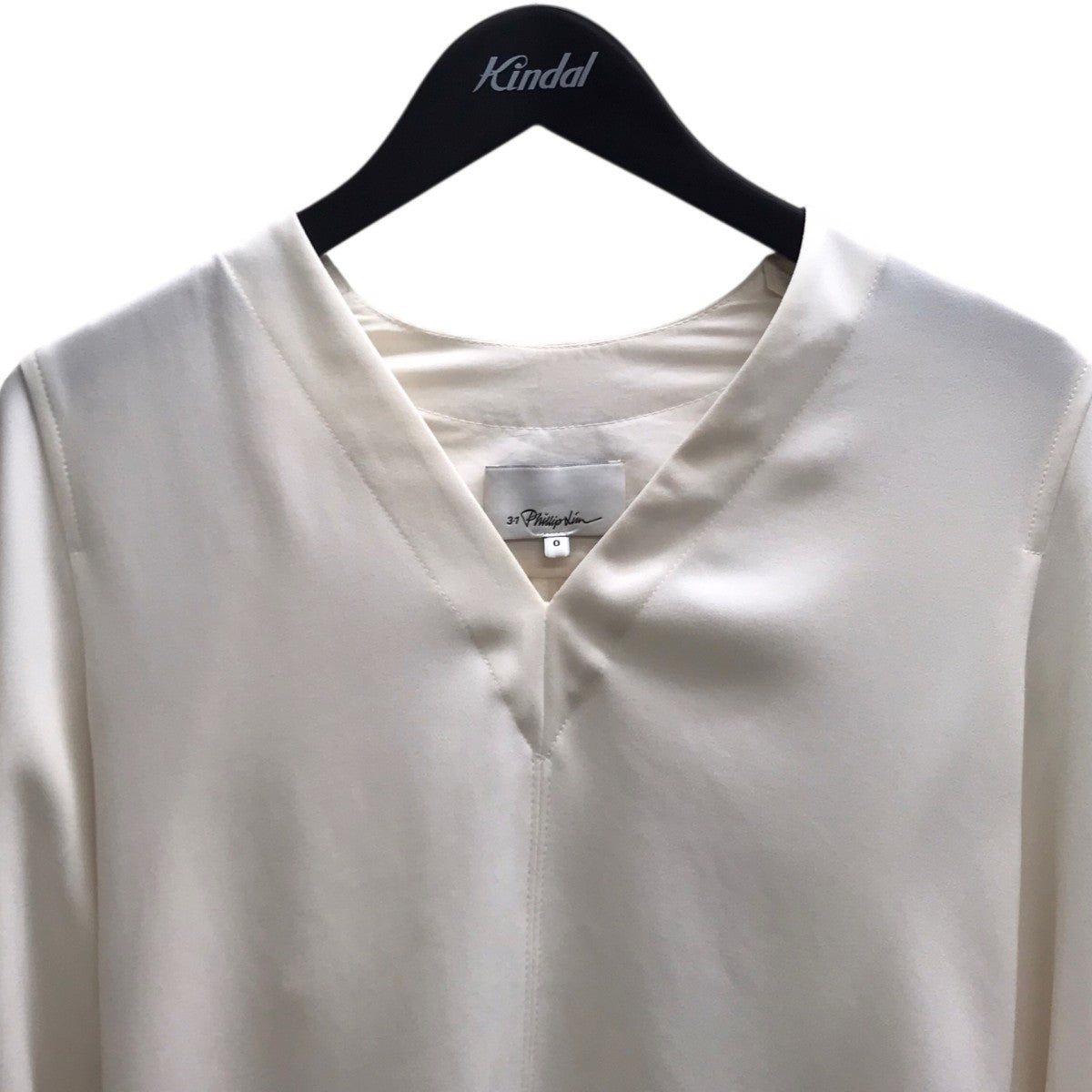 3．1 phillip lim スカーフ付きVネックブラウス 古着・中古-2枚目のアイテム画像