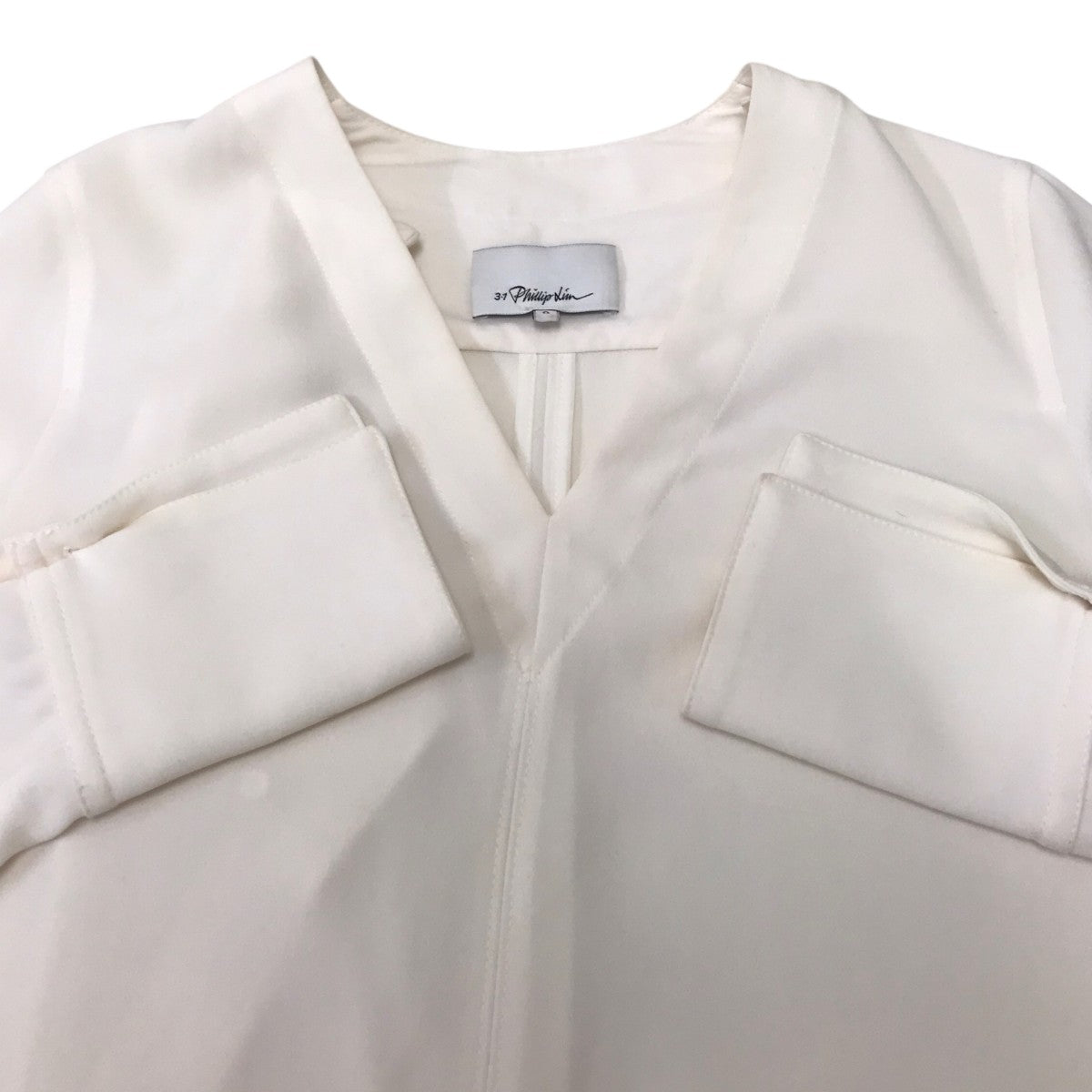 3．1 phillip lim スカーフ付きVネックブラウス 古着・中古-5枚目のアイテム画像