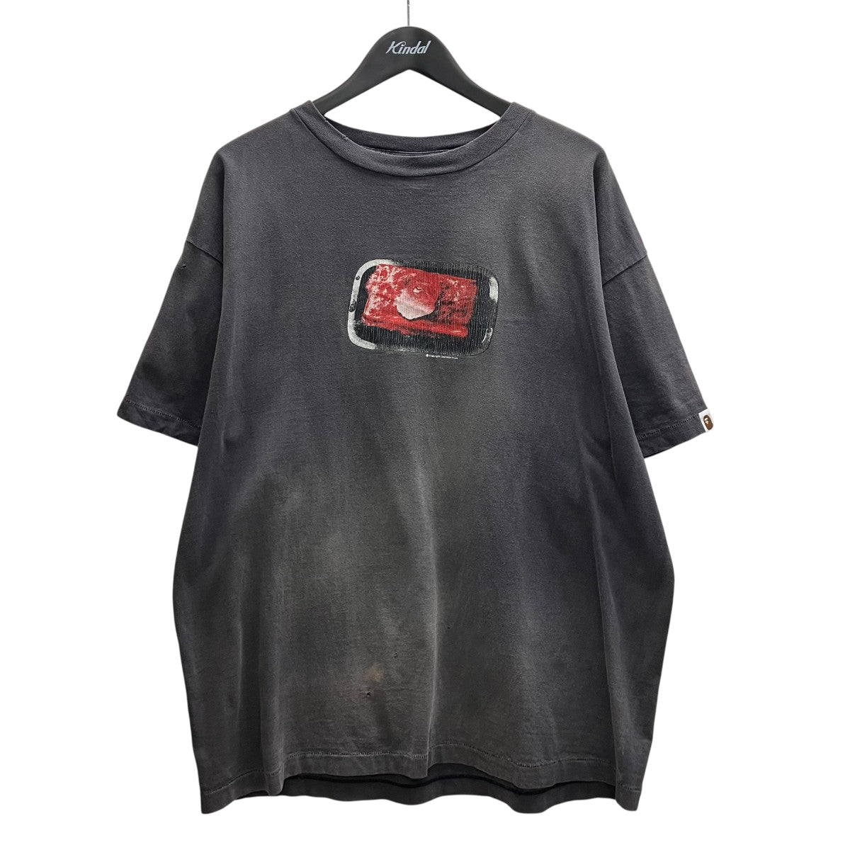 SAINT MICHAEL×A BATHING APE ダメージ加工半袖Tシャツ 古着・中古-1枚目のアイテム画像