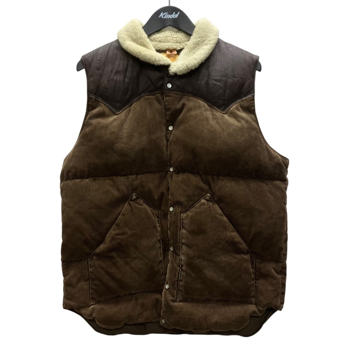 Rocky Mountain Featherbed Christy Vest CORDUROY ダウンベスト 古着・中古-1枚目のアイテム画像