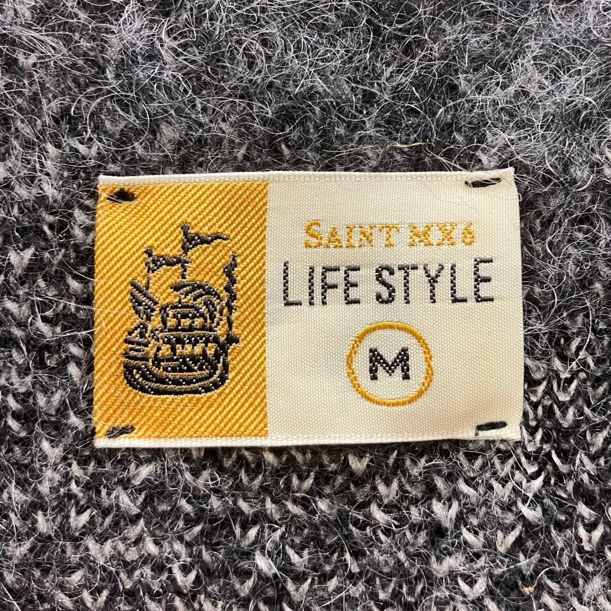 SAINT MICHAEL CREW NECK KNIT SAINT モヘアニット 古着・中古-5枚目のアイテム画像