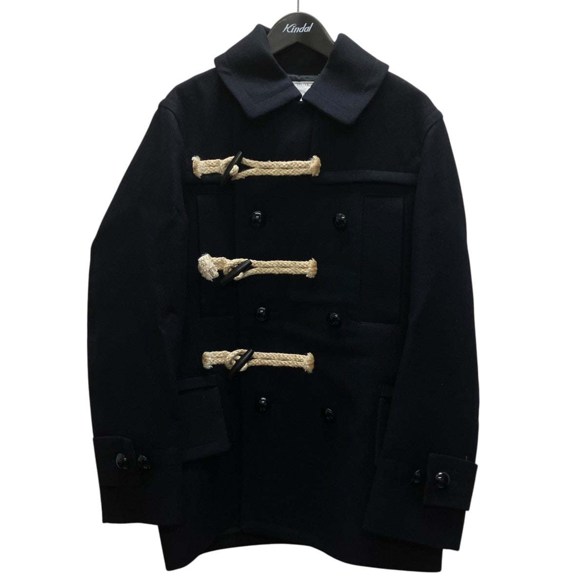 sacai Wool Melton Jacket ダッフルコート 古着・中古-1枚目のアイテム画像