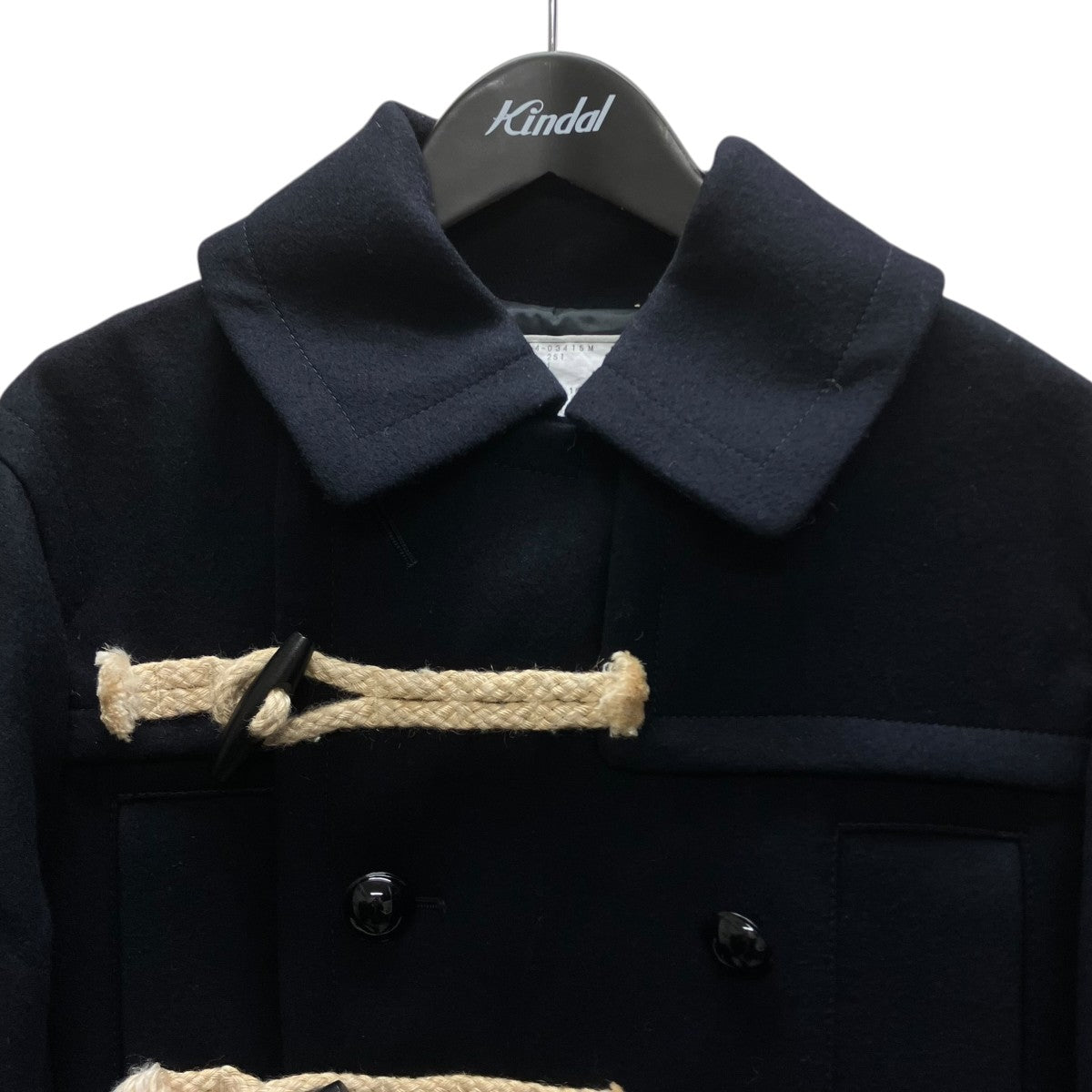 sacai Wool Melton Jacket ダッフルコート 古着・中古-2枚目のアイテム画像