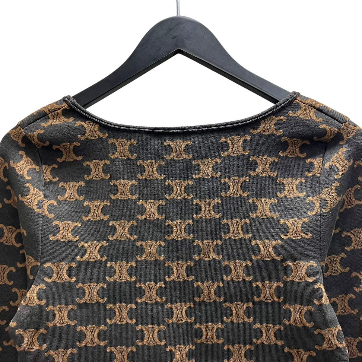 CELINE クロップド トリオンフモノグラムトップ Tシャツ 古着・中古-4枚目のアイテム画像