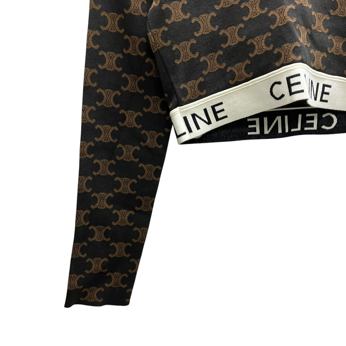 CELINE クロップド トリオンフモノグラムトップ Tシャツ 古着・中古-5枚目のアイテム画像