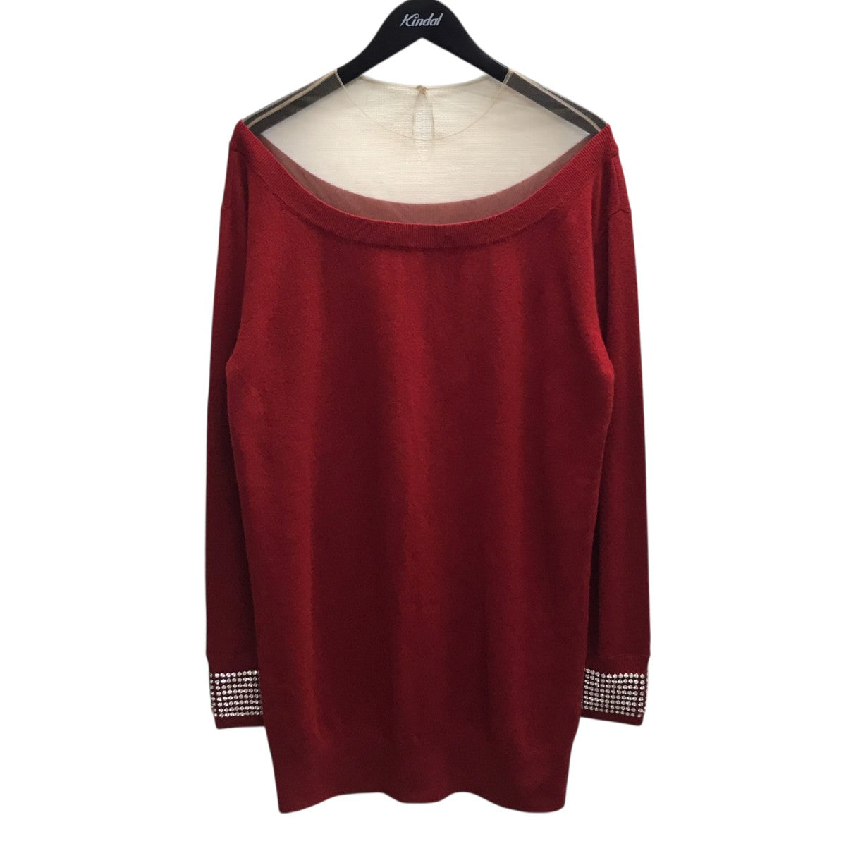 ALEXANDER WANG 袖ビジューニット 古着・中古-1枚目のアイテム画像